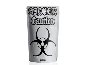 Silver Caution 10-GRAM Bag